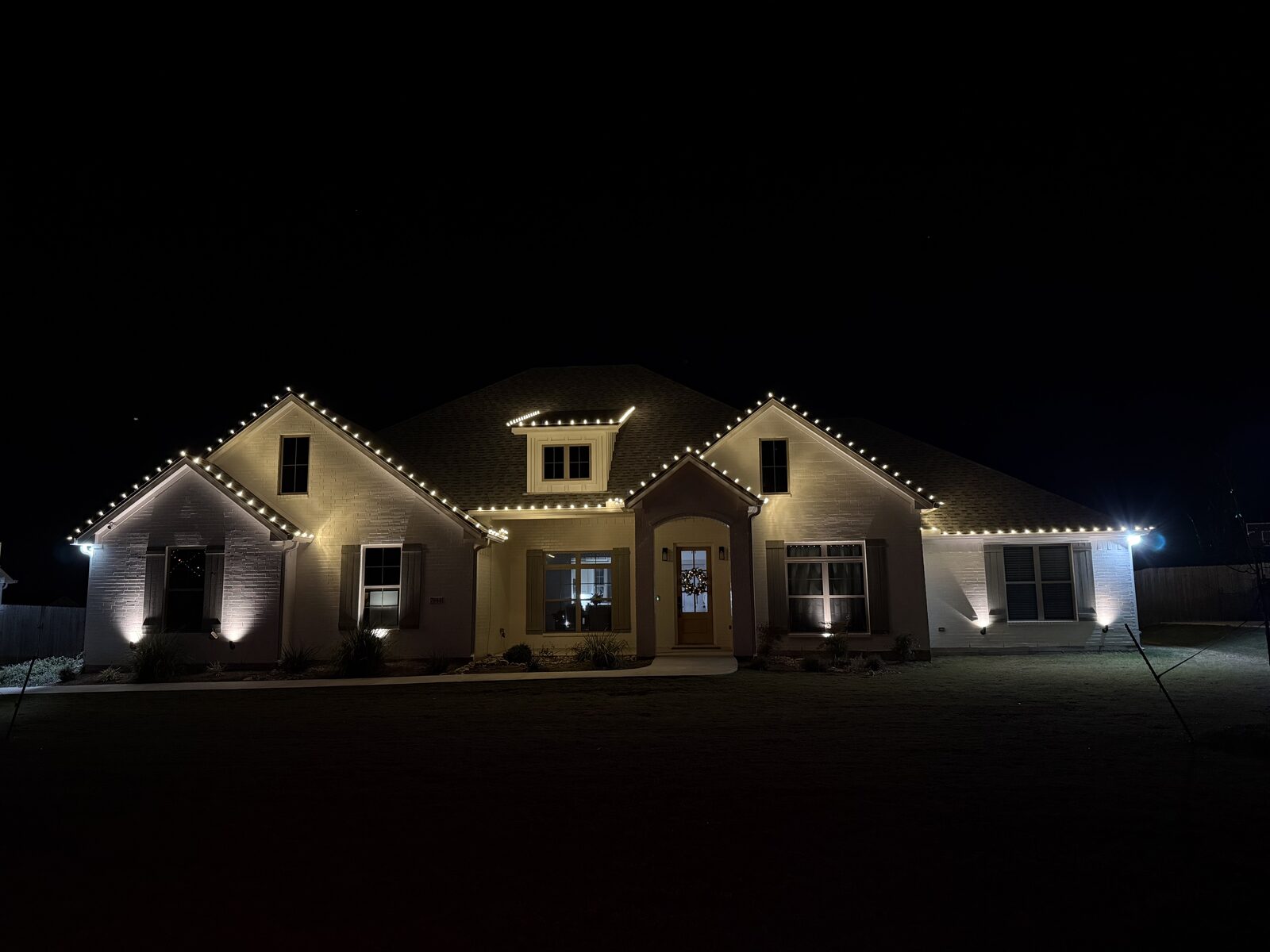Residential Christmas light install by Lights & Rescue